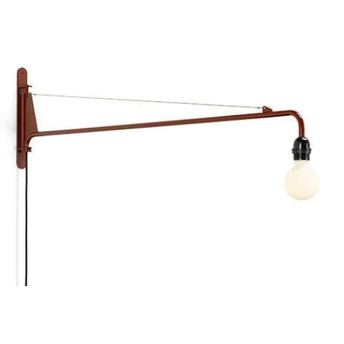 vitra wandlamp Petite Potence - poedercoating Japans rood