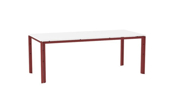 Functionals WT Tafel 230cm - Roest frame & wit blad