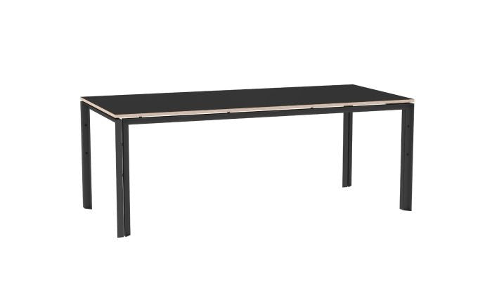 Functionals WT Tafel 230cm - Zwart frame & Zwart plywood blad